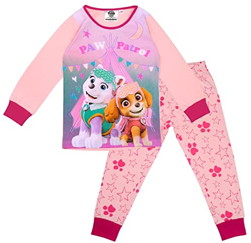 PAW PATROL Mädchen Schlafanzug Pyjama Langarm Skye