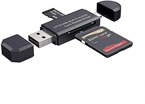 USB 2.0 Kartenleser Adapter - SD/Micro SD Speicherkartenleser für Smartphones & Tablets mit OTG-Funktion