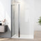 Walk In Dusche, Duschwand Glas 120 x 185 cm Walk In Duschglas 5mm ESG Sicherheitsglas Duschtrennwand Glas Badewanne Duschwand