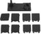 YINETTECH Juego de 2 soportes para tornillos compatibles con Sony PS3 Slim 2000 3000, cubiertas de goma, accesorios electrónicos