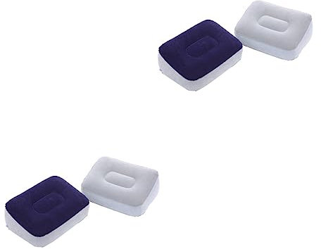 INOOMP 4 Stück Schreibtisch-fußstütze Massage-fußstütze Bürofußstütze Reise Fußstütze Werkzeug Für Die Fußstütze Büro-fußhocker Fußkissen Verstellbare Fußstütze Aufblasbar Ruhematte Kind