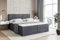 ALTDECOR Boxspringbett mit Matratze und Lattenrost, Boxbett, Topper, Polsterbett mit Bettkasten, Bett mit Stauraum H4-Matratze, Doppelbett, Springboxbett - Edita - 180x200 - Dunkelgrau Samt