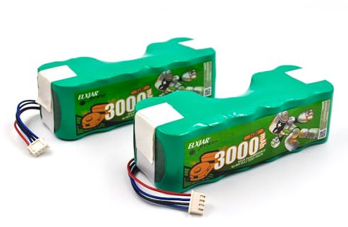 Coonyard Ni-MH Ersatz-Akku für Ecovacs Staubsaugerroboter DD35 DE55 DE5G DM88 DG710 DG716 Deebot OZMO 902 901 610, Deebot 900, 2 Stück
