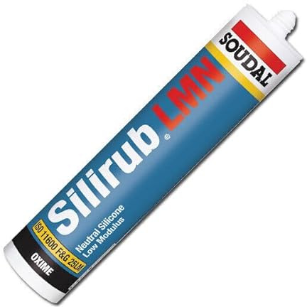 Soudal Silirub LMN Neutral Cure Silicone Sealant – Teak, 300ml | Low Modulus Flexible Building Sealant | Waterproof Silicone for Glass – uPVC – Metal – Wood & Construction Joints | Interior & Exterior