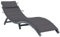 ZEYUAN Sonnenliege mit Auflage, Liegestuhl, Gartenliege, Relaxliege, Balkonliege, Liegen, Sun Lounger, Freizeitliege, Gartenmöbel, Sommer Liegen, Grau Massivholz Akazie