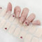 Semi Cured Gel Nails Strips 22 Stickers Nail Wraps Soft Self-Adhesive Heart Design Gel Nail Stickers Salon-Quality Gel Nail Strips For Nails Manicure UV/LED Lamp Required (110-Brave Heart)