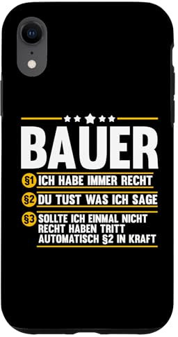 Hülle für iPhone XR Landwirtschaft Landwirt Traktor Bauernhof Bauer