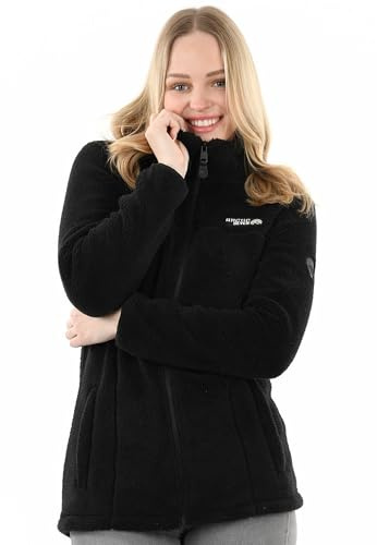 Arctic Seven Damen Fleecejacke (S-3XL) - Leicht, Flauschig, Atmungsaktiv, Hoher Kragen, Übergangsjacke Warme Jacke Frauen - AS-416
