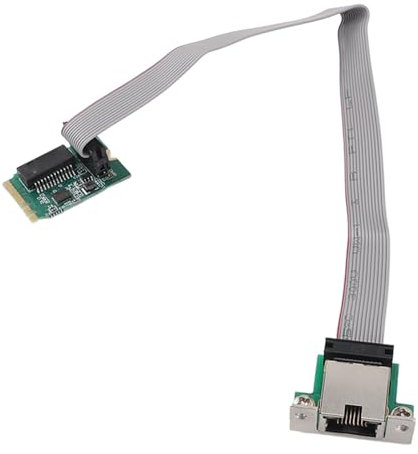 Tarjeta de Expansión de Red Ethernet Gigabit M.2 M Key, Nic de Servidor E de Puerto único 2.5G M.2 A, Tarjeta de Red para Equipos de Control Industrial RTL8111H, Pin Recto