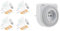Prise Connectée WiFi, Prise Intelligente Compatible avec HomeKit, Siri, Alexa, Google Home & Programmateur mécanique blanc - Otio