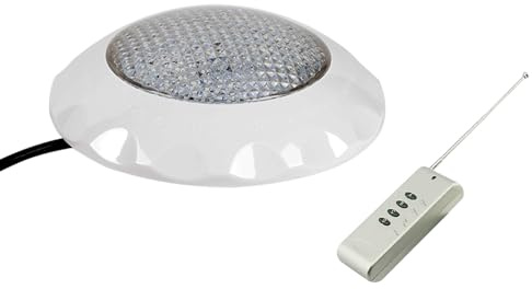 Queeucaer Éclairage de piscine LED RVB Lampes avec télécommande étanche led telecommande sans fil