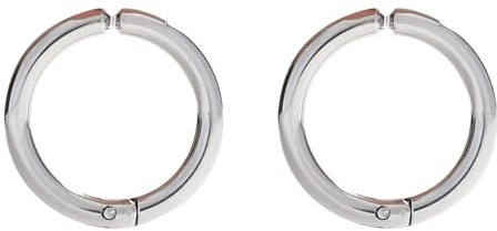 Ohrmanschetten Edelstahl, Ohrringe Damen Silber 10mm Rund Ohrringe Damen 10 mm