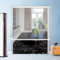 NIANXINN Transparente Wasserdichte Rollos,Seitenzug-Rollo,Wetterfest PVC Rollläden Für Außen,Kunststoff-Regenschutz-Vorhang,für Balkon Fenster Tür,Anpassbar,Breite x Höhe (200cm x 150cm)