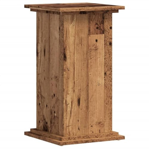 vidaXL Plant Stand Pot Holder - Engineered Wood - Brown - Stable & Durable 33x33x60 cm – Indoor/Outdoor Decor
