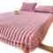 Fleece PlüSch Spannbettlaken King Queen Bettbezug Samt Matratzenbezug Weiches Studentenwohnheim Bettlaken Winter Warm Verdicktes Spannbettlaken Matratzenschoner PlüSch-Spannbettlaken(Purple pink,90x20