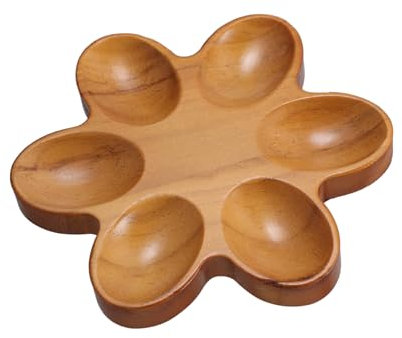 STOBAZA Portauovo in legno con 6 uova, porta uova fresche, vassoio per uova di gallina, per frigorifero, piano di lavoro, cucina