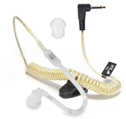 HYS 3,5mm Klinke - Ohrhörer Schallschlauch - Kopfhörer Headset für Funkgeräte