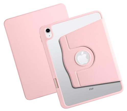 Funda para iPad de 10ª generación con soporte para lápices, acrílico giratorio 360 grados 2022 de 10.9 pulgadas, funda protectora para iPad de 10ª generación, funda protectora para iPad con soporte