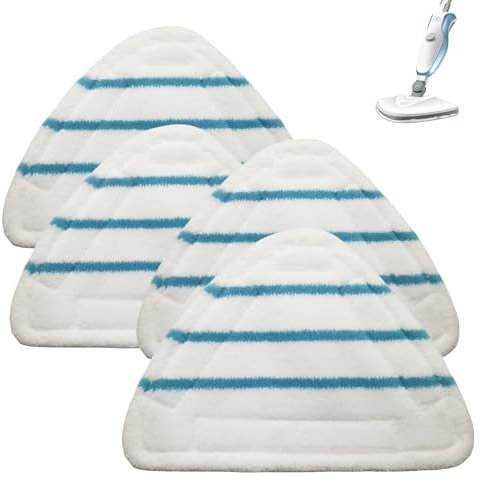 4 salviettine riutilizzabili a vapore triangolare lavabili di ricambio in microfibra pulizia dei pavimenti testa per scopa a vapore pulizia a vapore