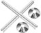 2Ensembles Couvercle de Tuyau de Radiateur Lot de Manchons Décoratifs Universels pour Robinet Angle Cache Laideur des Tuyaux Assure Utilisation Durable