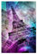 artboxONE Poster 30x20 cm Paris Reise Pop Art Eiffelturm hochwertiger Design Kunstdruck - Bild Paris attraktion bunt
