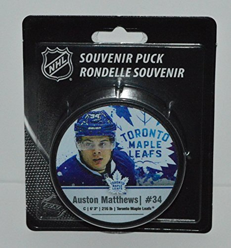 Puck Sher-Wood NHL Auston Matthews 34