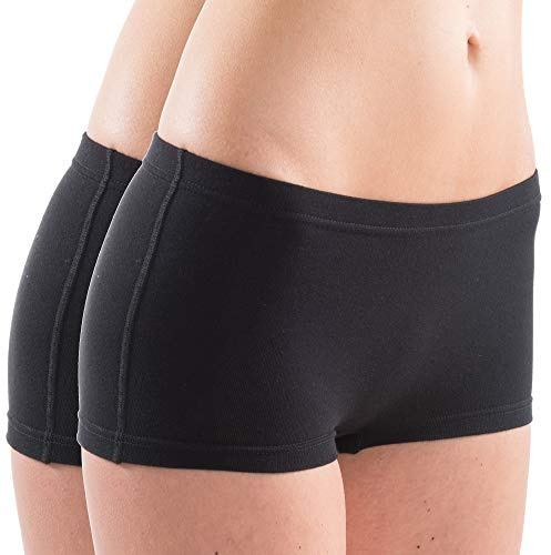 HERMKO 5700 2er Pack Damen Panty aus anschmiegsamer Baumwolle/Elastan