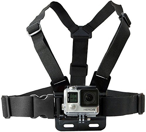 SSE Adjustable Chest Mount Harness for GoPro Cameras - One Size Fits Most, Chest Mount Designed for GoPro Hero Camera - Perfect for Extreme Sports