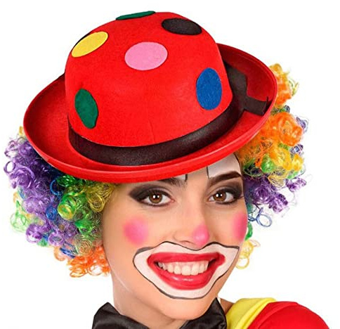 Atosa 50454 Hut Clown, Mehrfarbig