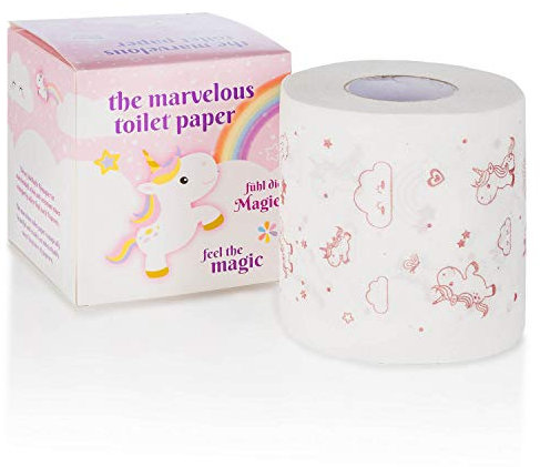 Einhorn Toilettenpapier - niedliches Klopapier verwandelt Ihr Badezimmer in eine Wohfühloase (Einhorn)