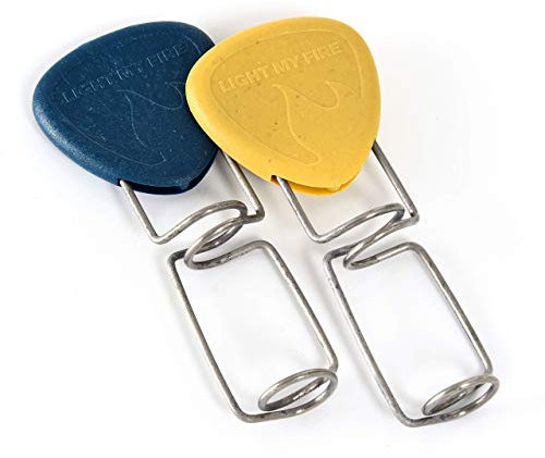 Light My Fire Grandpa Grillspieße Edelstahl - Hot Dog Halter & Outdoor Kochen Zubehör - 2 pack - Marshmallow Spieße Lagerfeuer Zubehör - Grillspieße Lagerfeuer & Hot Dog Set für Camping Grill