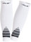 CFLEX Herren & Damen Sport Kompressions Stulpe (1 Paar) Wadenbandage - Weiss-Grau L-XL