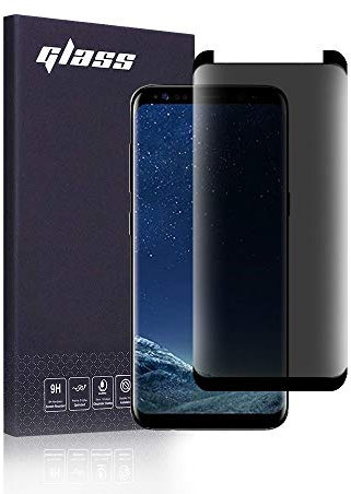 FiiMoo Privacy Schutzfolie Kompatibel mit Samsung Galaxy S8 / S9, [3D-Vollabdeckung][Case Friendly], Privacy für Panzerglas Schutzfolie Anti-Spy Displayschutzglas für Galaxy S8 / S9