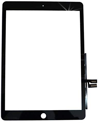Bucom Touchscreen Display Glas Digitizer Scheibe kompatibel mit Apple ipad 7 2019 A2197 A2198 A2199 A2200 schwarz