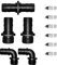 Longrun Kit de Raccord pour Piscine, Fontaine, Jardin - Inclus 1 Raccord, 2 Douilles Coudées à 90°, 2 Douilles, 6 Colliers de Serrure