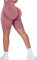 Memoryee Kurze Leggings Damen Push Up Booty Sport Nahtlose Shorts Hintern Heben Hohe Taille Bauchkontrolle Yogahose/B-Bean Paste Pink/S