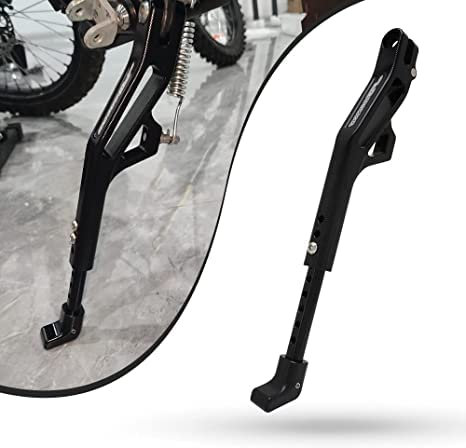 AnXin Sur Ron Motorrad Verstellbarer Kickstand Fuß Seite CNC Dirt Bike Kickstand für Elektro Dirt Bike Light Bee/Surron/Sur Ron X/Sur Ron S/X160/X260 Schwarz