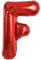 TONIFUL 40 Zoll große leuchtend rote Buchstabenballons A-Z, riesige Heliumfolie großer Buchstabe F Ballon für Geburtstagsfeier Jahrestag Hochzeit Dekoration.