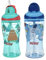 Nuby Thirsty Lot de 2 gobelets boosters imprimés anti-déversement Flip-it avec paille fine et douce – 355 ml, 18 mois et plus, 2 paquets imprimés peuvent varier
