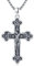 TwoAnts Jesus Kreuz Kette 925 Silber Glaube Kreuz Religiöser Halskette Amulett Anhänger Halskette Christlicher Schmuck Geschenke für Herren Damen