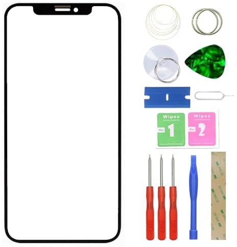 MovTEK Screen Replacement Front Glass +OCA compatible with iPhone 11 Pro Max (No Touch and LCD Display) with Repair Kit -6.5
