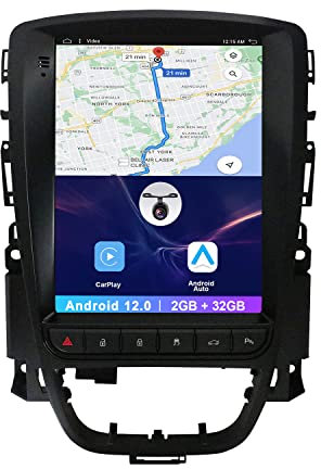 9.7inch Android 12 Car Stereo Fit For Opel Astra J Vauxhall Buick Verano 2009-2015 - 2 Din Head Unit Free Rear Camera - Support DAB+ /Mirrorlink/USB/WiFi/Bluetooth/Carplay/GPS-2G+32G