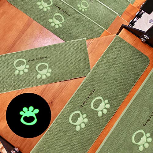 DERBUT Stufenmatten Innen 15 Stück Antirutsch Selbstklebend Treppenstufen Matten 22 cm X 55 cm Stufenteppiche für Kinder, Älteste und Haustiere