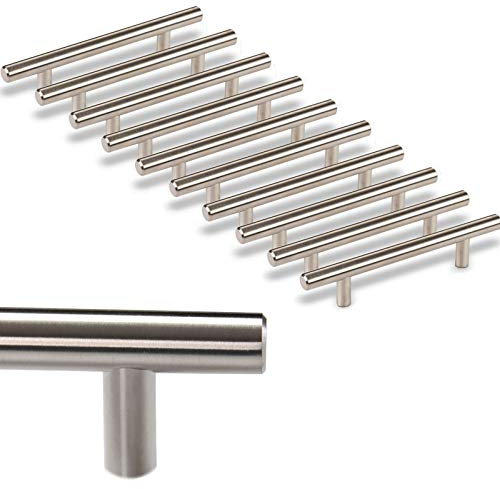 SOTECH 20 x Möbelgriff G6 echt Edelstahl massiv Ø 12 mm/BA 96 mm Stangengriffe Relinggriffe