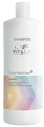 Wella Professionals ColorMotion+ Farbschutz-Shampoo – professionelle Haarpflege für gefärbtes Haar – Tiefenreinigungsshampoo mit WellaPlex Strukturfestiger für mehr Glanz und Widerstandskraft – 1 L