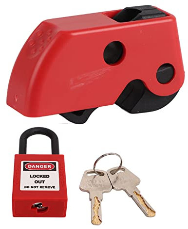 Compatta,Set di Blocco Per Interruttore Automatico Universale: Installazione Sicura, Semplice, Nylon E Ottone, Ampia Applicazione