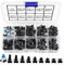 VooGenzek 190 Piezas 10 Valores Interruptor de Boton Momentaneo Tactil, (6×6 mm 7×7 mm) Pulsador Táctil Interruptor Micro Momentáneo Tacto Kit con Caja de Plástico