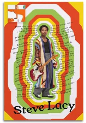 Terp Steve Lacy Poster, Wandkunst, Poster, Geschenk für Freunde, Schlafzimmer, Wohnzimmer, Dekoration, modern, ästhetisch, ungerahmt, 30 x 45 cm