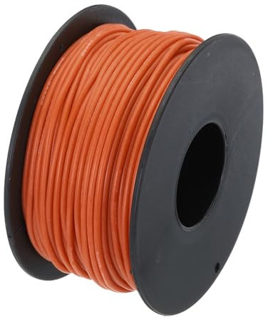 QUARKZMAN 26 Gauge Silikon Draht 26AWG Elektrischer Draht Litze Verzinntes Kupfer Hochtemperatur-Anschlussrolle 30m Orange für Auto-Modell Elektrogeräte