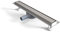 Aica Sanitarios Desagüe Lineal de 80cm Panel alicatable 2 en 1, canaleta de Ducha de Acero Inoxidable, con Salida giratoria y antiolor